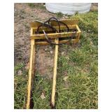 Tree puller skid loader quick tatch