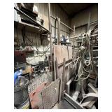 Metal rack and contents