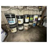 5 gallons of various oils