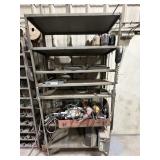 Metal garage shelf contents not included