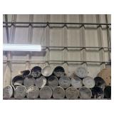 Various bolts in coffee cans