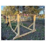 Triple spool trailer racking