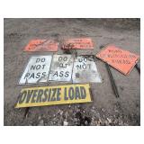 Road construction signs