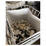 Various PVC fittings w/crate