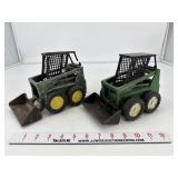 2- John Deere Skid Loader 1/16 Ertl
