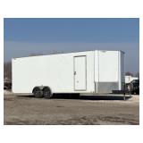2021 H&H 24ft Enclosed Car Trailer w/shelving and