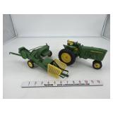 John Deere Tractor and Baler 1/16