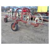 Columbian 8 wheel hay rake