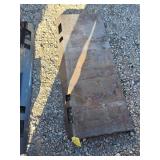 Skidloader plate unpainted