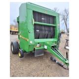 JD "566" round hay baler w/monitor good belts