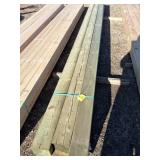 6x6x16 treated square timbers