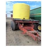 Tandem axel water trailer