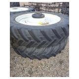 2- 480/80R50 tractor tires with rims