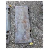 Solid slidloader plat unpainted