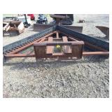 Skidloader V-plow w/rubber