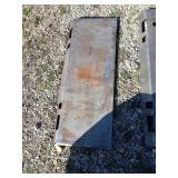 Skidloder plate unpainted