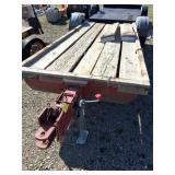 2-wheel homemade farm trailer no title