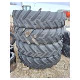 Set of 4 front tractor tires Michelin 380/80R38