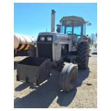 White "2-135" diesel tractor wide front rock box