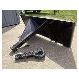 2in Receiver hitch Skid Steer Plate
