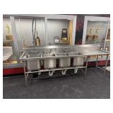 4 Bay Sink 113 in Long