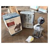 2 outdoor lights and milk house heater