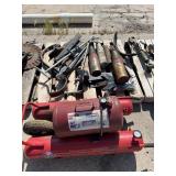 Implement parts and air tanks