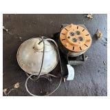 retractable extension cord and heat lamp