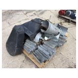 Grain bin floor wall flashing and parts