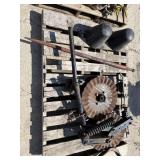 18in Yetter coulters, hay spear and plugs