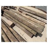 10- 8in treated fence posts 8ft+/-