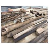 10- 6in treated fence posts 80in+/-