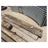 5- 8in treated fence posts 8ft+/-