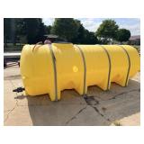 1,000gal flat bottom tank with valve