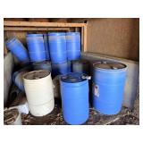 Plastic barrels (ONLY HELD ORGANIC MATTER)