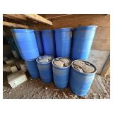 Plastic barrels (ONLY HELD ORGANIC MATTER)
