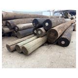 10- 6in treated fence posts 80in+/-