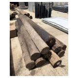 10- 6in treated fence posts 78in+/-