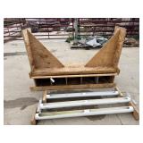 chicken nesting box and feeders