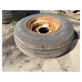 12.5L-16 Implement tire on wheel
