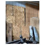 4- sheets 1/2 OSB 1 sheet 3/4 plywood and various