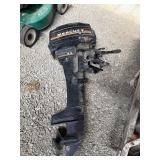 Mercury 9.8 hp outboard motor engine pulls over