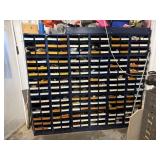 Plastic bolt and hardware organizer and contents
