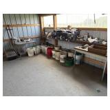 Buckets and wall contents