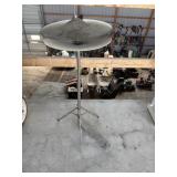 Hi hat stand with symbols