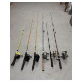 6- fishing rod and reels