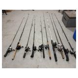 10- fishing rod and reels