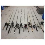 10- fishing rod and reels