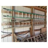 24ft wooden step ladder(brown ladder)
