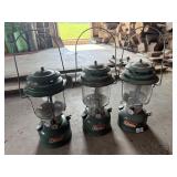 3- Coleman lanterns